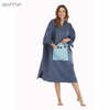 Blue Pocket Surfing Poncho